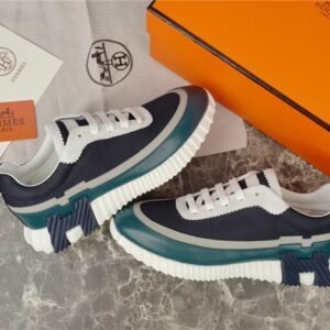 Hermes Bouncing Sneaker Navy White