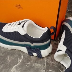 Hermes Bouncing Sneaker Navy White