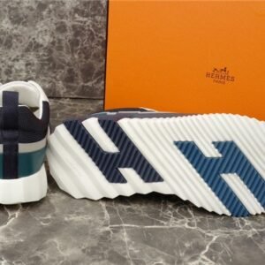 Hermes Bouncing Sneaker Navy White