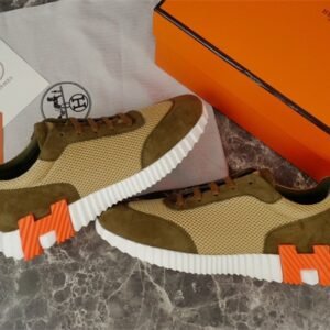 Hermes Bouncing Sneaker Green Orange