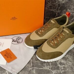 Hermes Bouncing Sneaker Green Orange