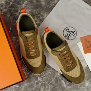 Hermes Bouncing Sneaker Green Orange