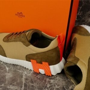 Hermes Bouncing Sneaker Green Orange