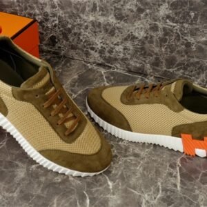 Hermes Bouncing Sneaker Green Orange