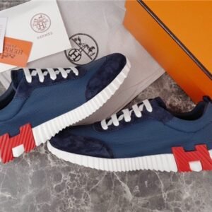Hermes Bouncing Sneaker Navy Red