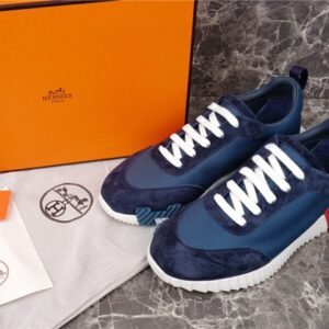 Hermes Bouncing Sneaker Navy Red