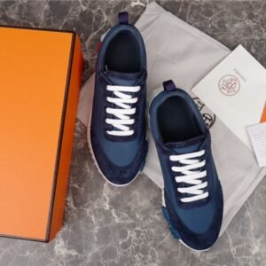 Hermes Bouncing Sneaker Navy Red