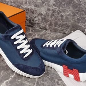 Hermes Bouncing Sneaker Navy Red