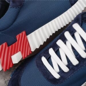 Hermes Bouncing Sneaker Navy Red