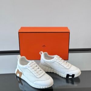 Hermes Bouncing Sneaker White Brown