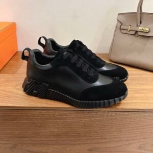 Hermes Bouncing Sneaker Black Leather