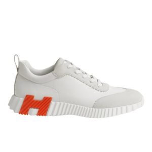 Hermes Bouncing Sneaker White Orange