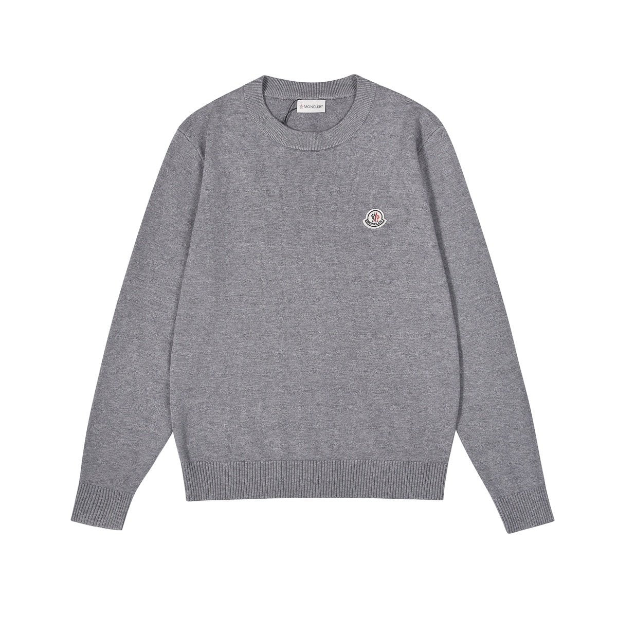 Moncler Logo Patch Sweatshirt Grey