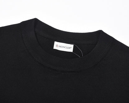 Moncler Logo Patch Sweatshirt Black