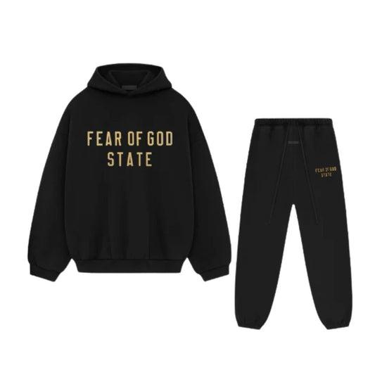 Fear Of God Essentials FW24 Black Yellow State Full Set