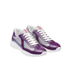 Prada Americas Cup Purple Grey Trainers