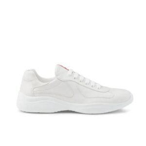 Prada Americas Cup Full Leather White Trainers