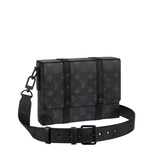 Louis Vuitton Trunk Messenger Bag Monogram Black