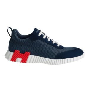 Hermes Bouncing Sneaker Navy Red